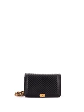 Chanel Boy Wallet On Chain Chevron #303902C31B